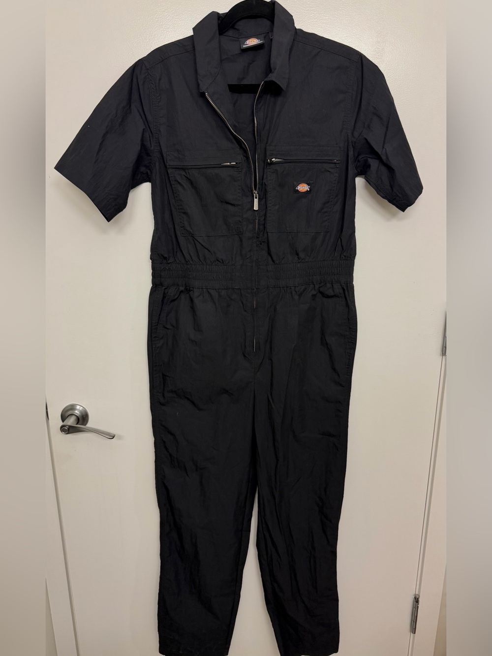 Dickies Navy Elastic Waist Jumpsuit Navy Fashion Line - Large